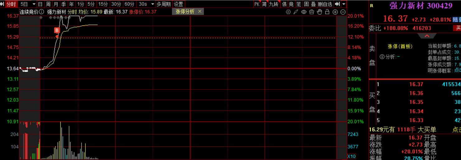 1.6再次爆发，涨停不断！！