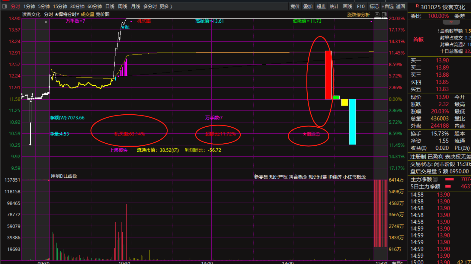 20cm涨停，难抓吗？