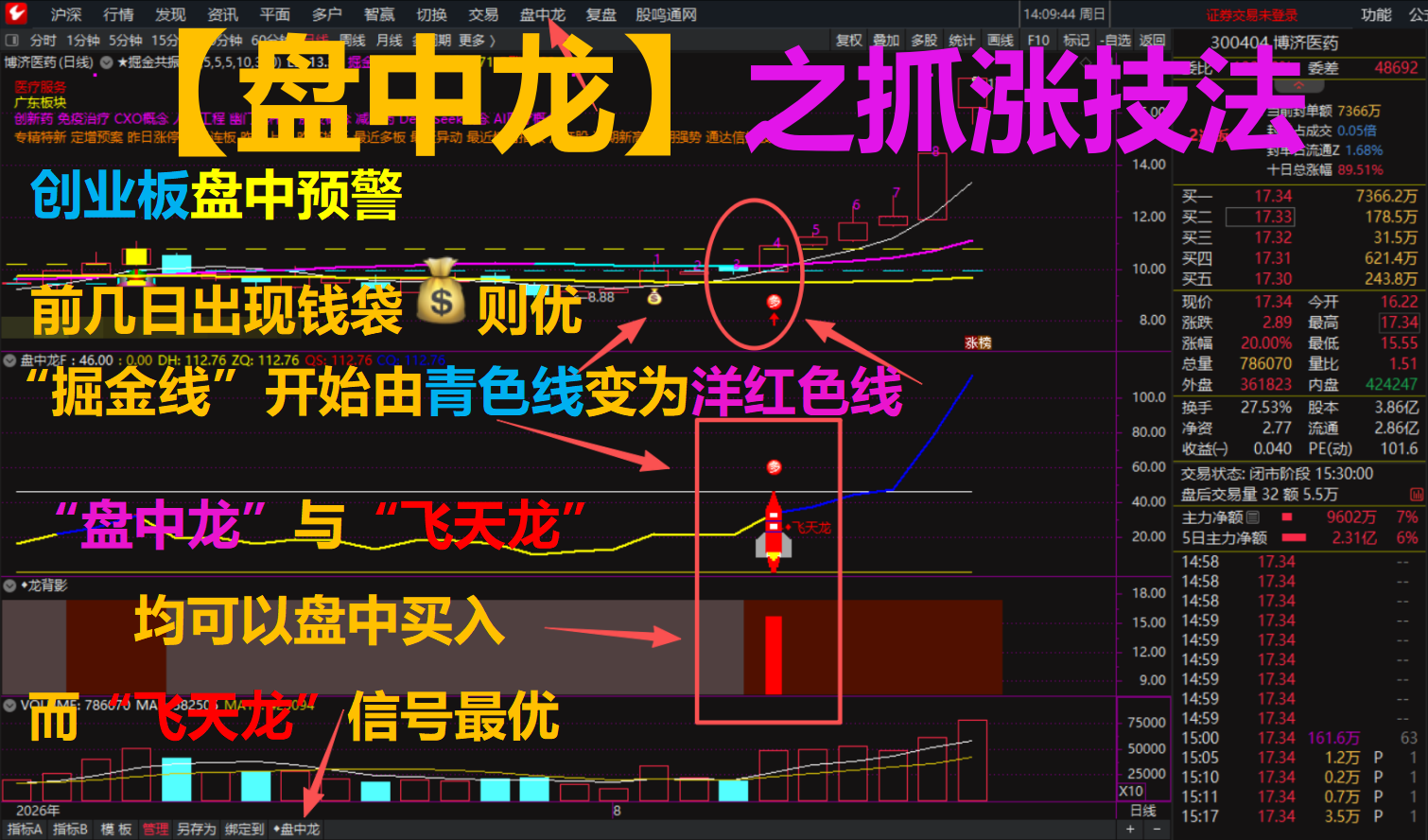 【盘中龙】之抓涨技法使用说明